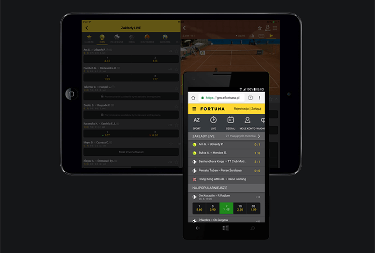 Fortuna aplikacja - smartfon, tablet